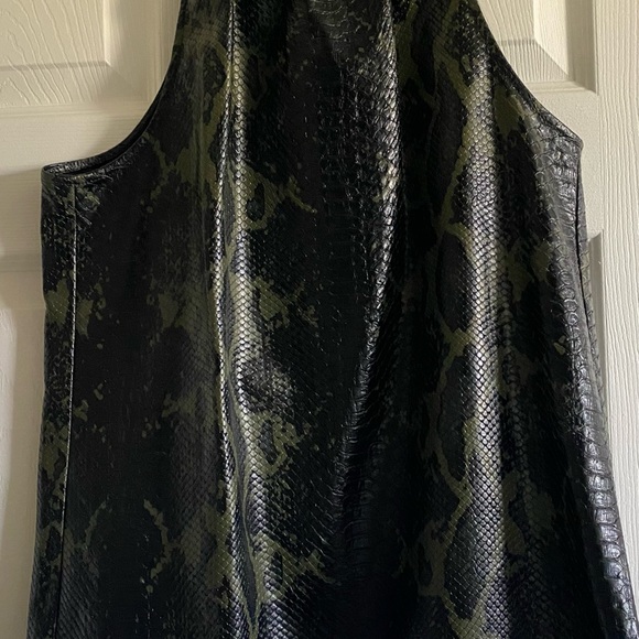 Ramy Brook Pam Embossed Faux-Leather Top - Picture 8 of 12